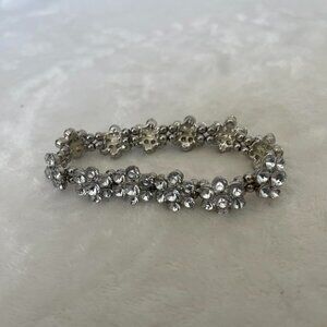 Flower faux diamond bracelet Charming Charlie  #flowers #summer #spring #glitz #